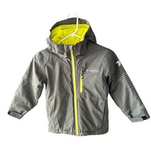 Columbia Gray Titanium Omni-Heat Insulated Winter Hood Jacket - Flaw Sz XXS-4/5